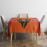 Personalized Netherlands King's Day Tablecloth Koningsdag Lion King With Crown