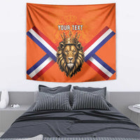 Personalized Netherlands King's Day Tapestry Koningsdag Lion King With Crown