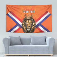 Personalized Netherlands King's Day Tapestry Koningsdag Lion King With Crown