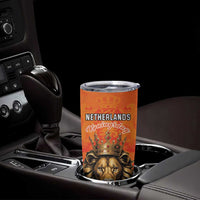 Personalized Netherlands King's Day Tumbler Cup Koningsdag Lion King With Crown