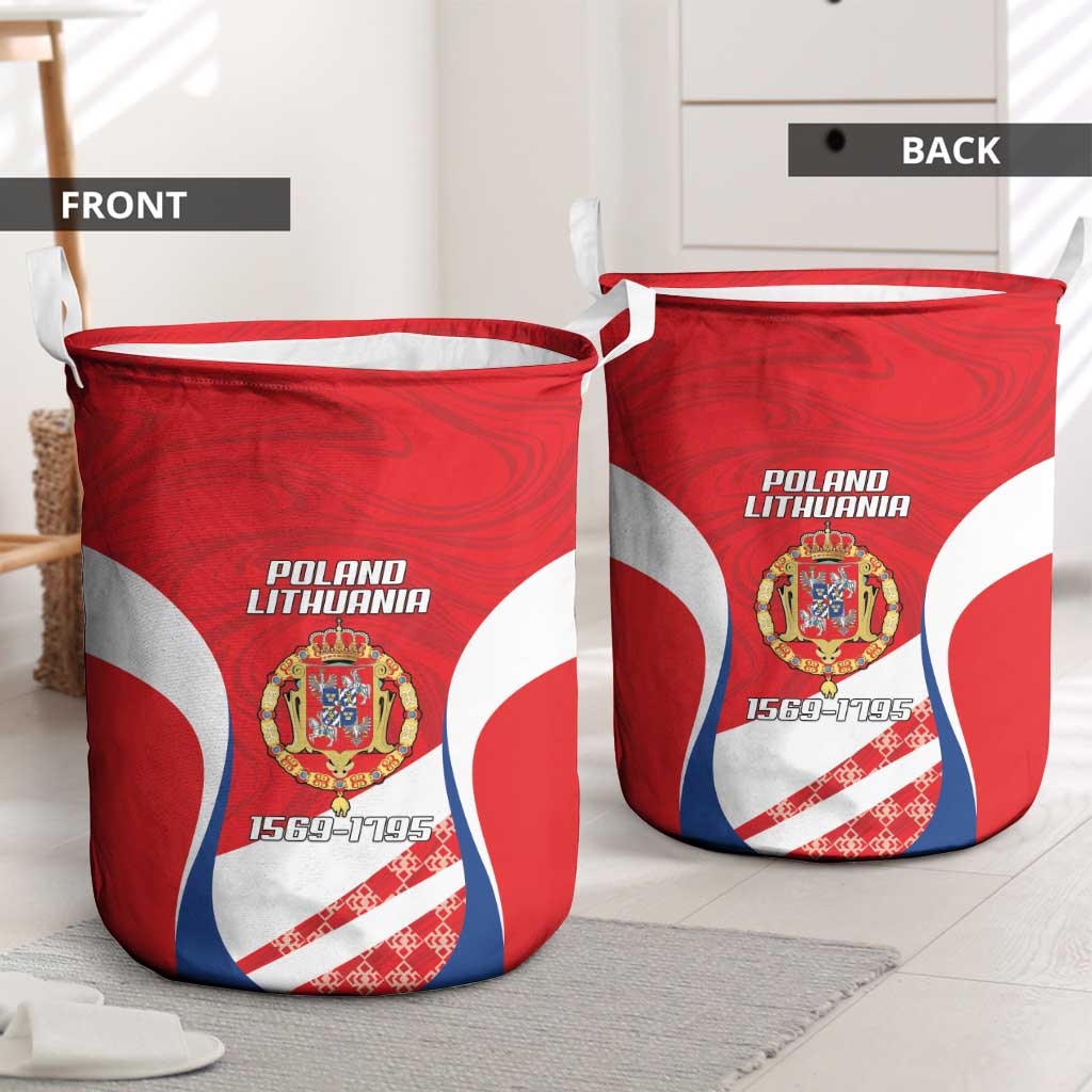 Poland-Lithuania Laundry Basket Heraldic Eagle and Vytis Historical