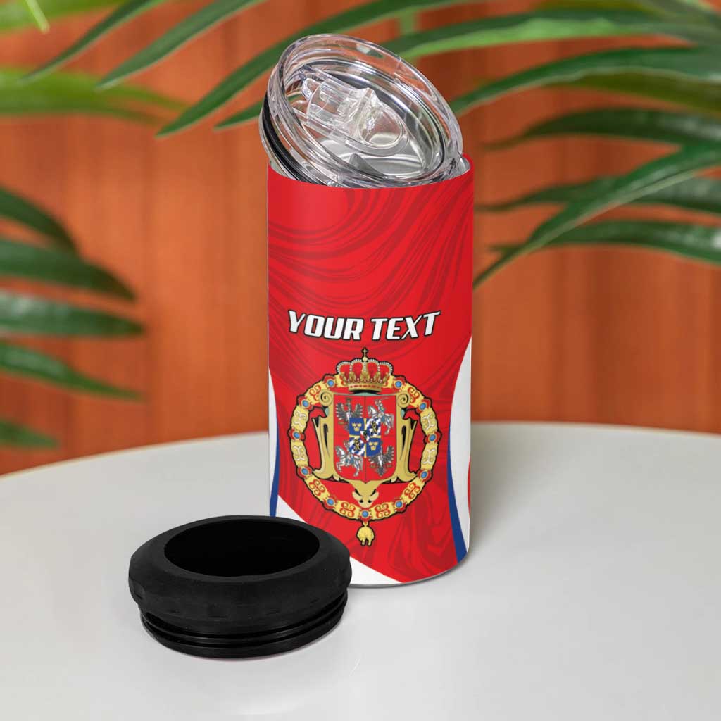 Poland-Lithuania Personalized 4 in 1 Can Cooler Tumbler Heraldic Eagle and Vytis Historical