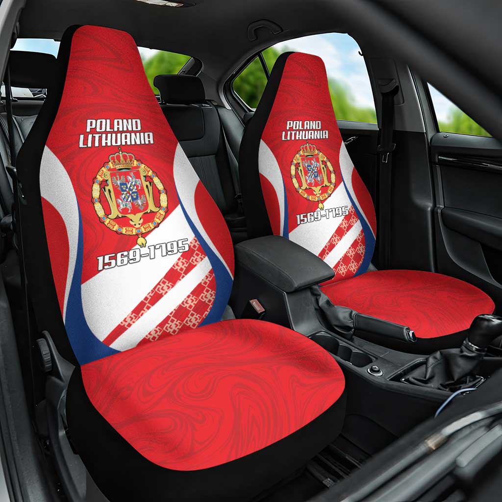 Poland-Lithuania Car Seat Cover Heraldic Eagle and Vytis Historical