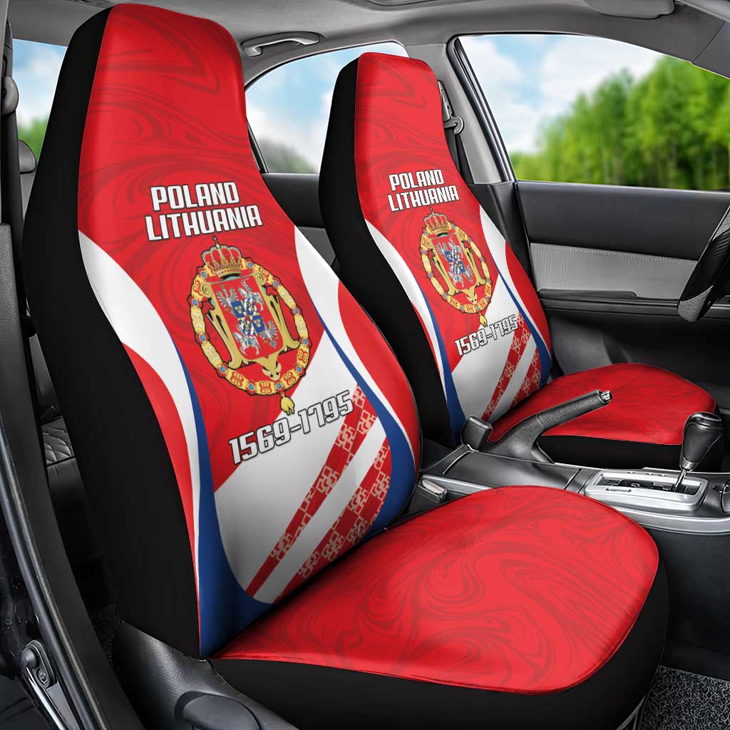 Poland-Lithuania Car Seat Cover Heraldic Eagle and Vytis Historical
