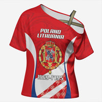 Poland-Lithuania Personalized Cross Shoulder Shirt Heraldic Eagle and Vytis Historical