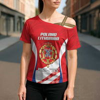 Poland-Lithuania Personalized Cross Shoulder Shirt Heraldic Eagle and Vytis Historical