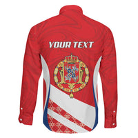 Poland-Lithuania Personalized Family Matching Off The Shoulder Long Sleeve Dress and Hawaiian Shirt Heraldic Eagle and Vytis Historical