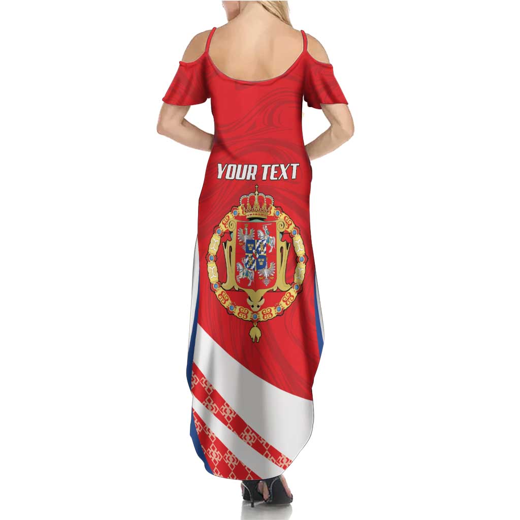 Poland-Lithuania Personalized Family Matching Summer Maxi Dress and Hawaiian Shirt Heraldic Eagle and Vytis Historical
