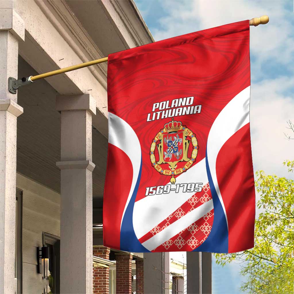 Poland-Lithuania Garden Flag Heraldic Eagle and Vytis Historical
