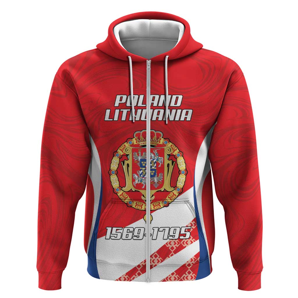 Poland-Lithuania Personalized Hoodie Heraldic Eagle and Vytis Historical