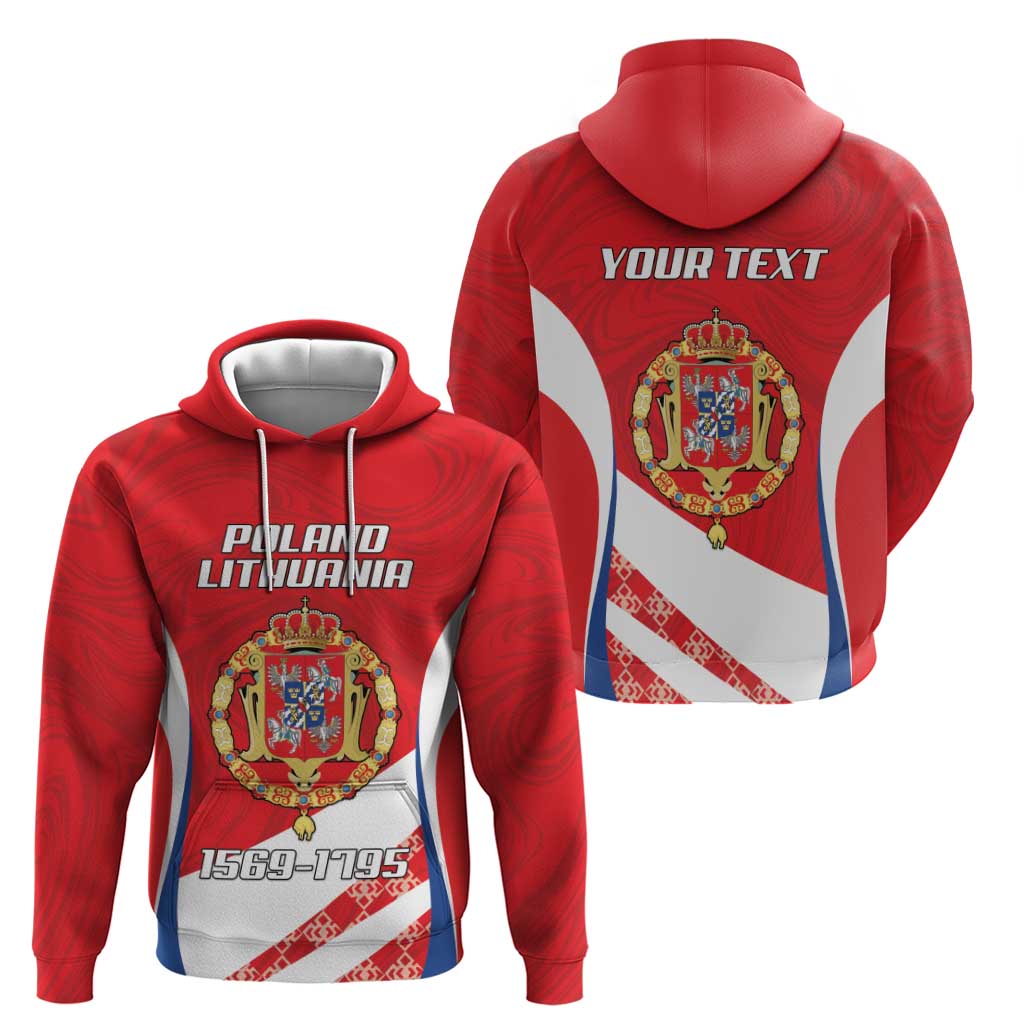 Poland-Lithuania Personalized Hoodie Heraldic Eagle and Vytis Historical