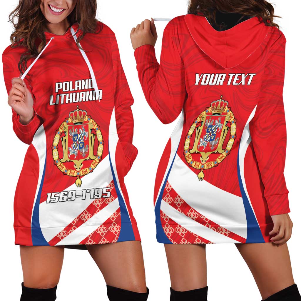 Poland-Lithuania Personalized Hoodie Dress Heraldic Eagle and Vytis Historical