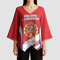 Poland-Lithuania Personalized Kimono Sleeve Blouse Heraldic Eagle and Vytis Historical