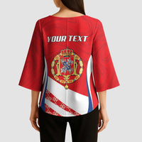 Poland-Lithuania Personalized Kimono Sleeve Blouse Heraldic Eagle and Vytis Historical