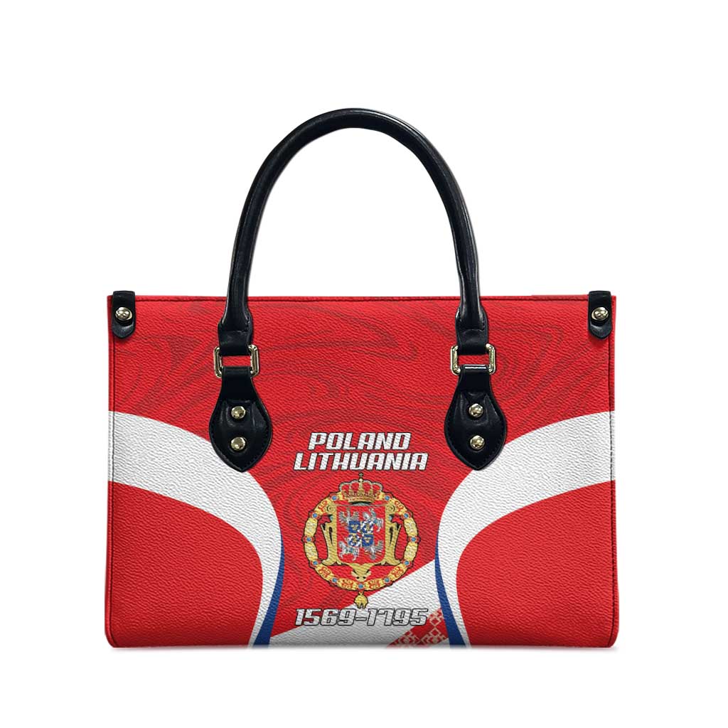 Poland-Lithuania Leather Bag Heraldic Eagle and Vytis Historical