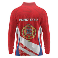 Poland-Lithuania Personalized Long Sleeve Polo Shirt Heraldic Eagle and Vytis Historical