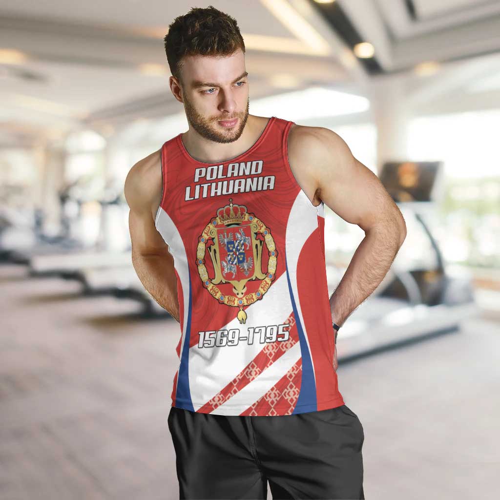 Poland-Lithuania Personalized Men Tank Top Heraldic Eagle and Vytis Historical
