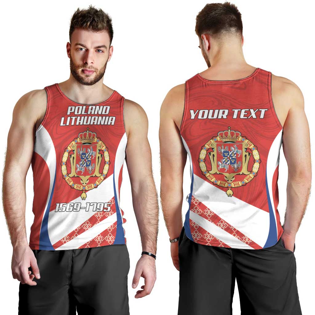 Poland-Lithuania Personalized Men Tank Top Heraldic Eagle and Vytis Historical