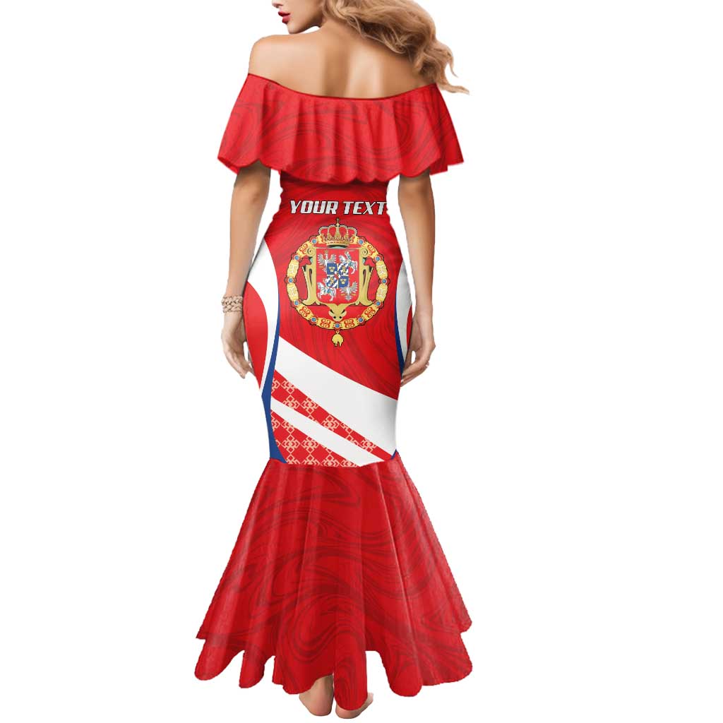 Poland-Lithuania Personalized Mermaid Dress Heraldic Eagle and Vytis Historical