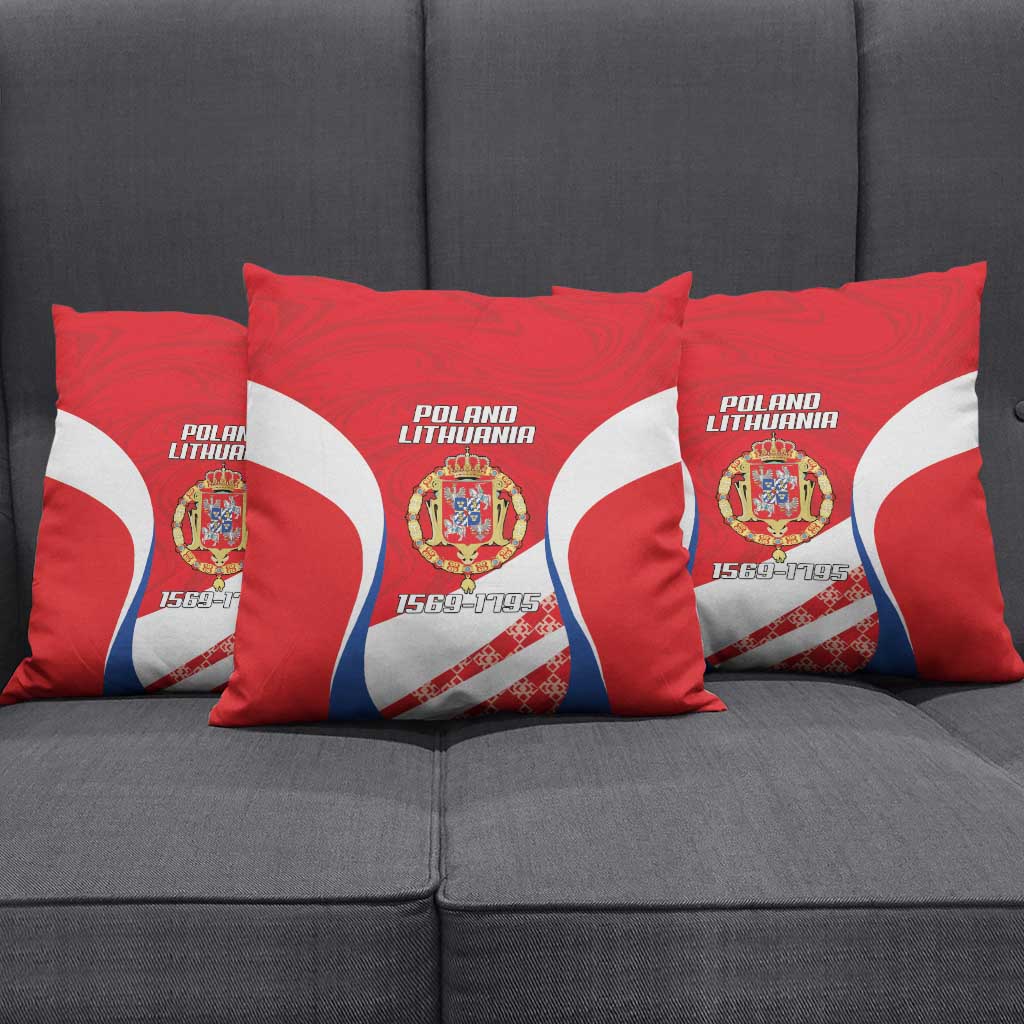 Poland-Lithuania Pillow Cover Heraldic Eagle and Vytis Historical