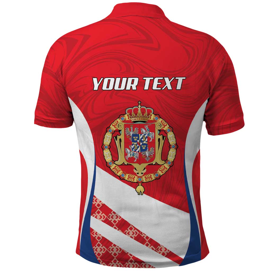 Poland-Lithuania Personalized Polo Shirt Heraldic Eagle and Vytis Historical