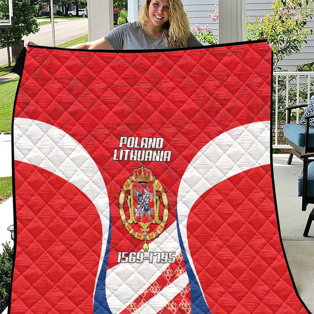 Poland-Lithuania Quilt Heraldic Eagle and Vytis Historical