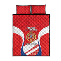 Poland-Lithuania Quilt Bed Set Heraldic Eagle and Vytis Historical