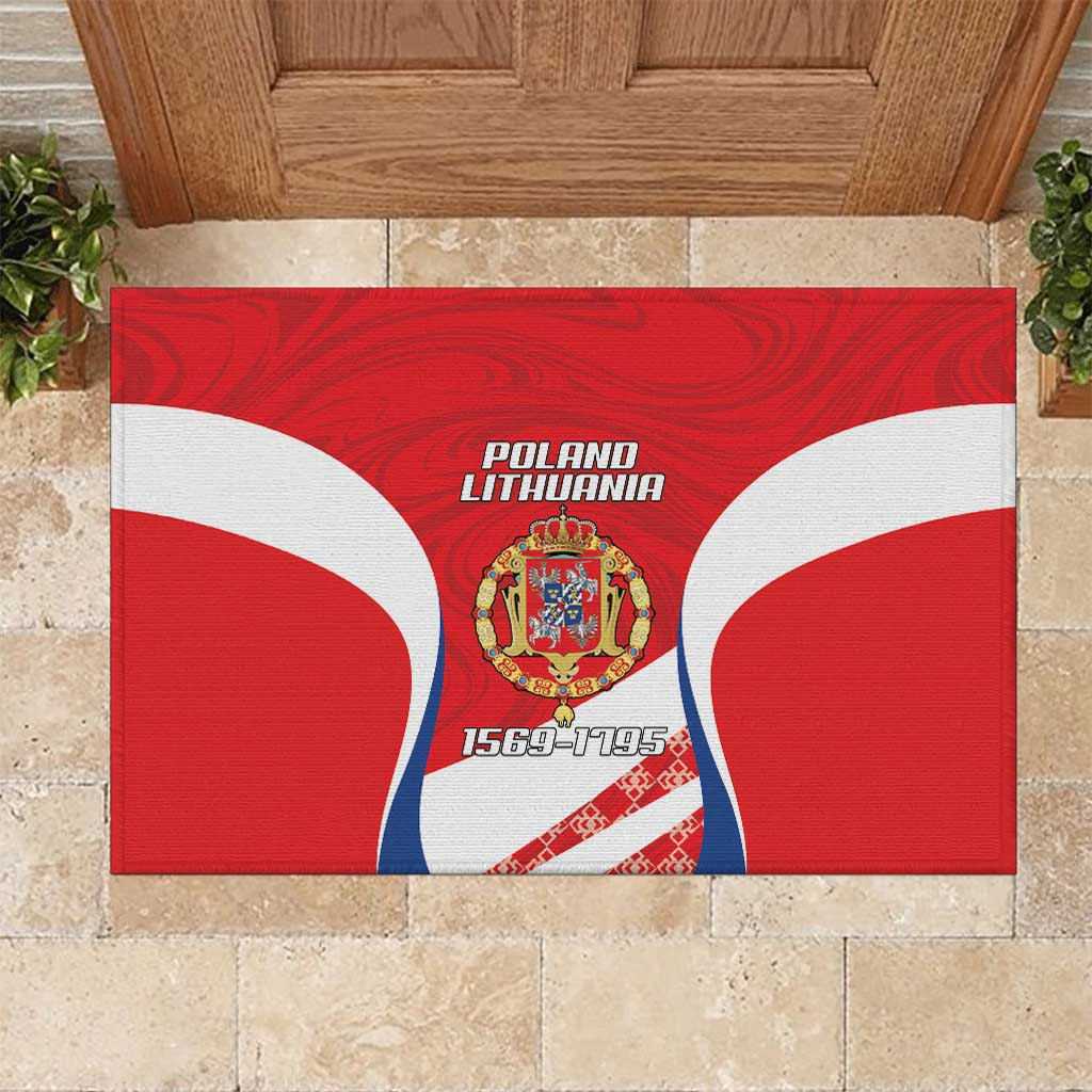 Poland-Lithuania Rubber Doormat Heraldic Eagle and Vytis Historical