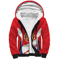 Poland-Lithuania Personalized Sherpa Hoodie Heraldic Eagle and Vytis Historical
