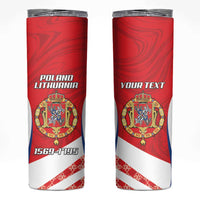 Poland-Lithuania Personalized Skinny Tumbler Heraldic Eagle and Vytis Historical