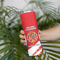 Poland-Lithuania Personalized Skinny Tumbler Heraldic Eagle and Vytis Historical