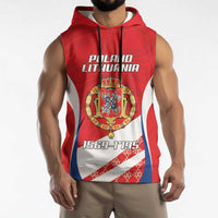 Poland-Lithuania Personalized Sleeveless Hoodie Heraldic Eagle and Vytis Historical