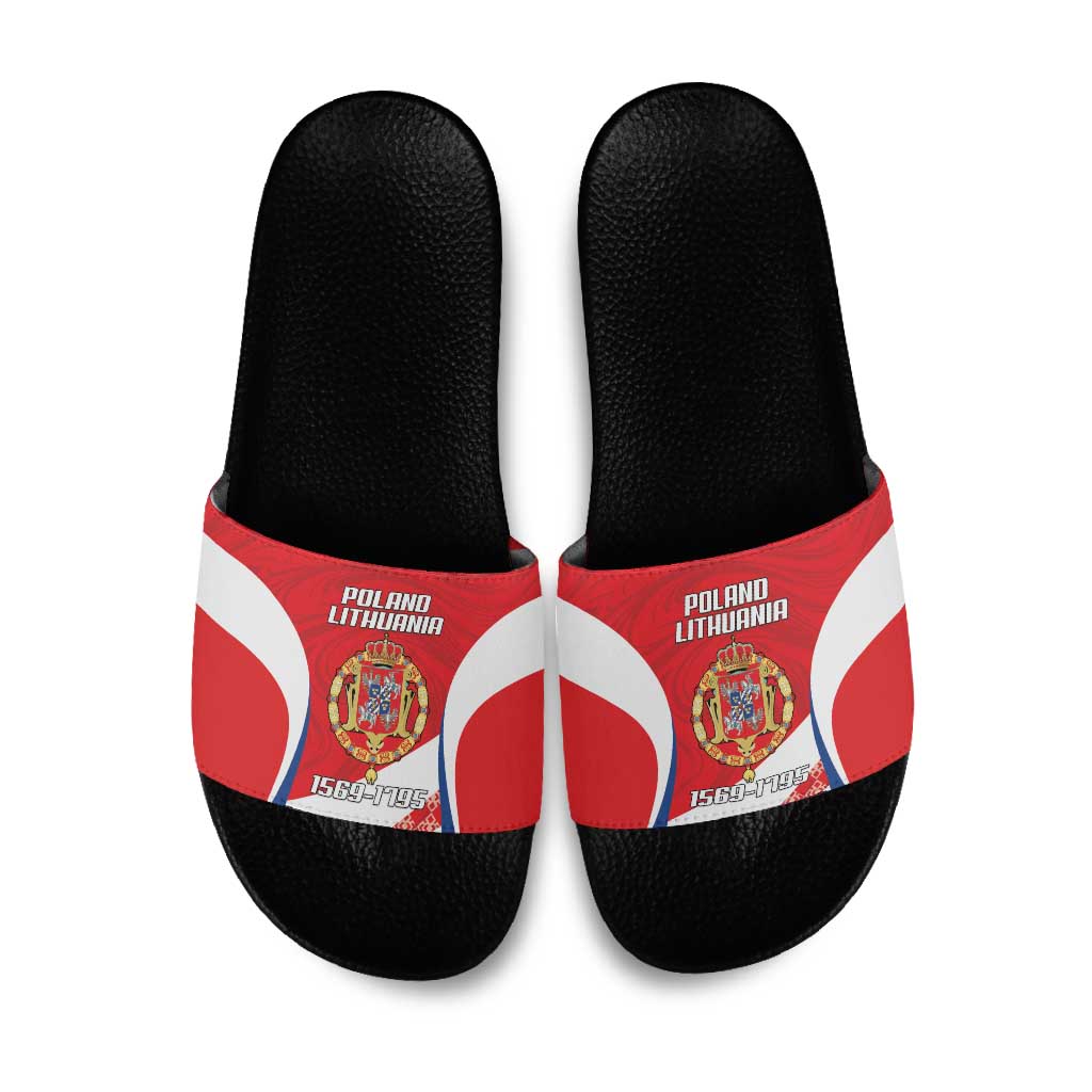 Poland-Lithuania Slide Sandals Heraldic Eagle and Vytis Historical