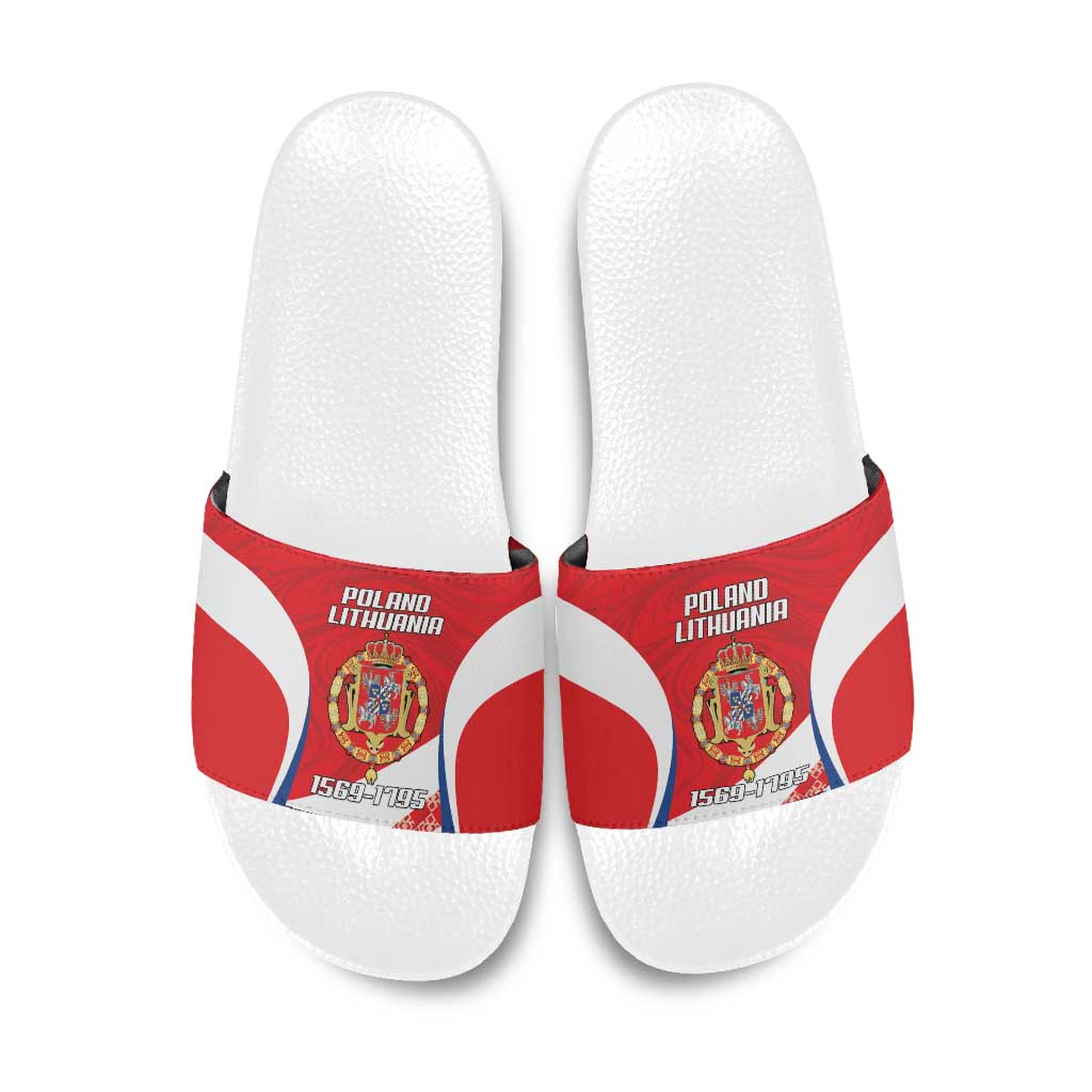 Poland-Lithuania Slide Sandals Heraldic Eagle and Vytis Historical