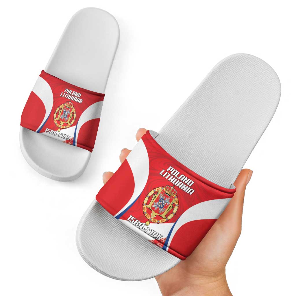 Poland-Lithuania Slide Sandals Heraldic Eagle and Vytis Historical