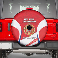 Poland-Lithuania Spare Tire Cover Heraldic Eagle and Vytis Historical