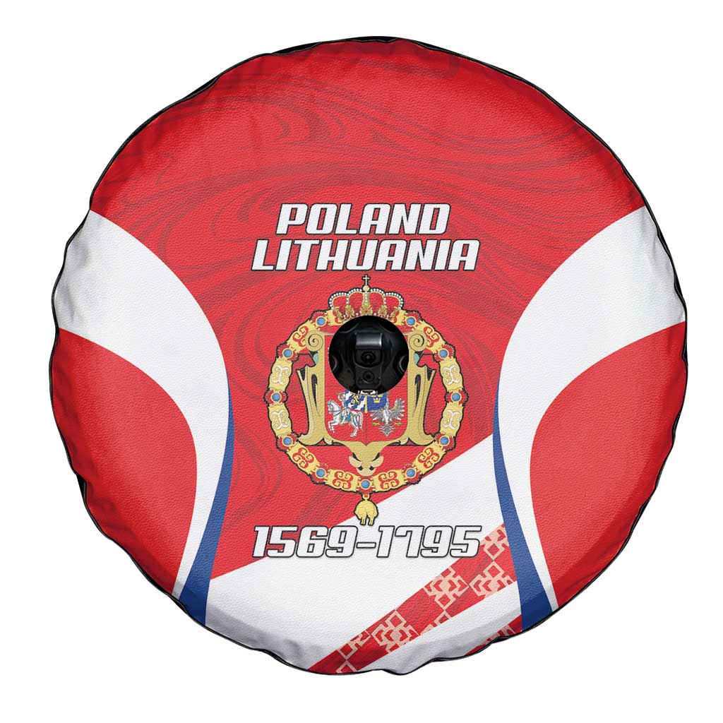 Poland-Lithuania Spare Tire Cover Heraldic Eagle and Vytis Historical