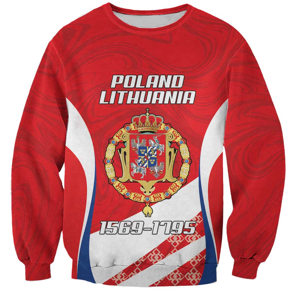 Poland-Lithuania Personalized Sweatshirt Heraldic Eagle and Vytis Historical