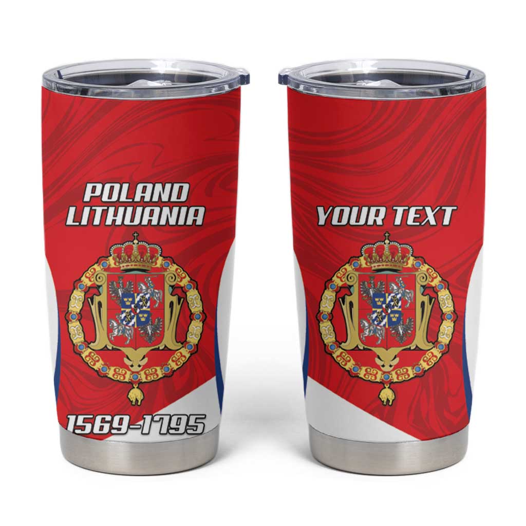 Poland-Lithuania Personalized Tumbler Cup Heraldic Eagle and Vytis Historical