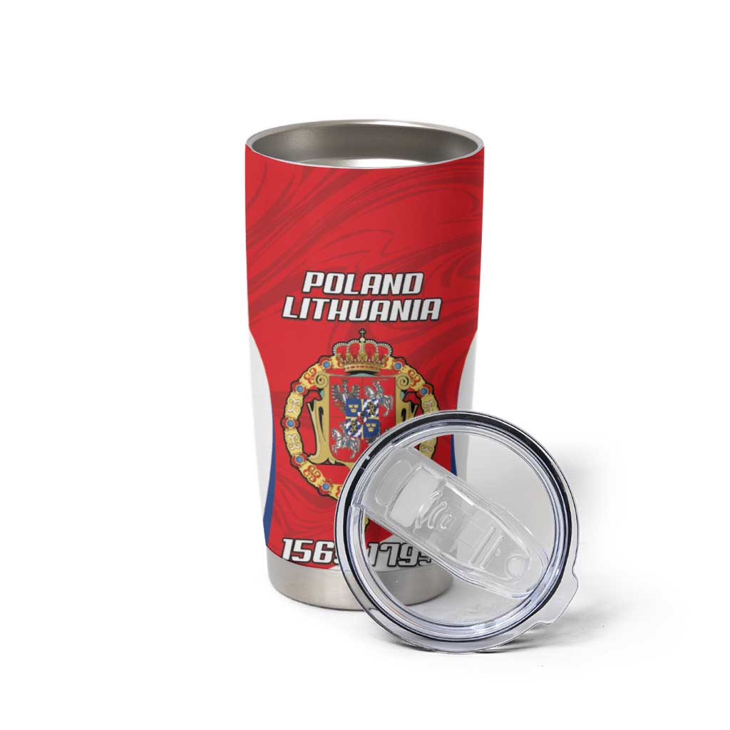 Poland-Lithuania Personalized Tumbler Cup Heraldic Eagle and Vytis Historical