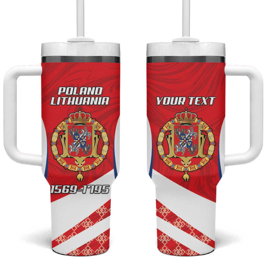 Poland-Lithuania Personalized Tumbler With Handle Heraldic Eagle and Vytis Historical