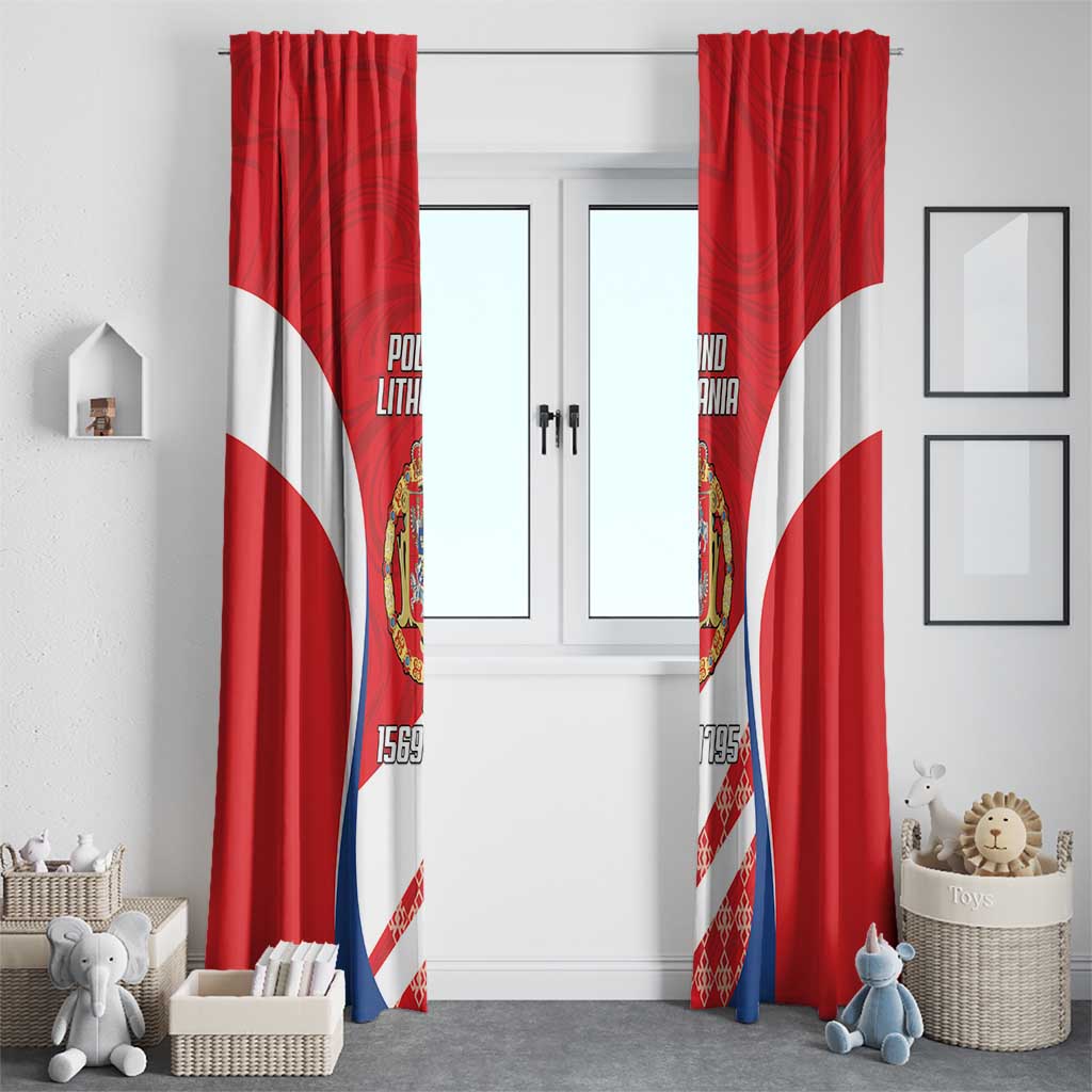 Poland-Lithuania Window Curtain Heraldic Eagle and Vytis Historical