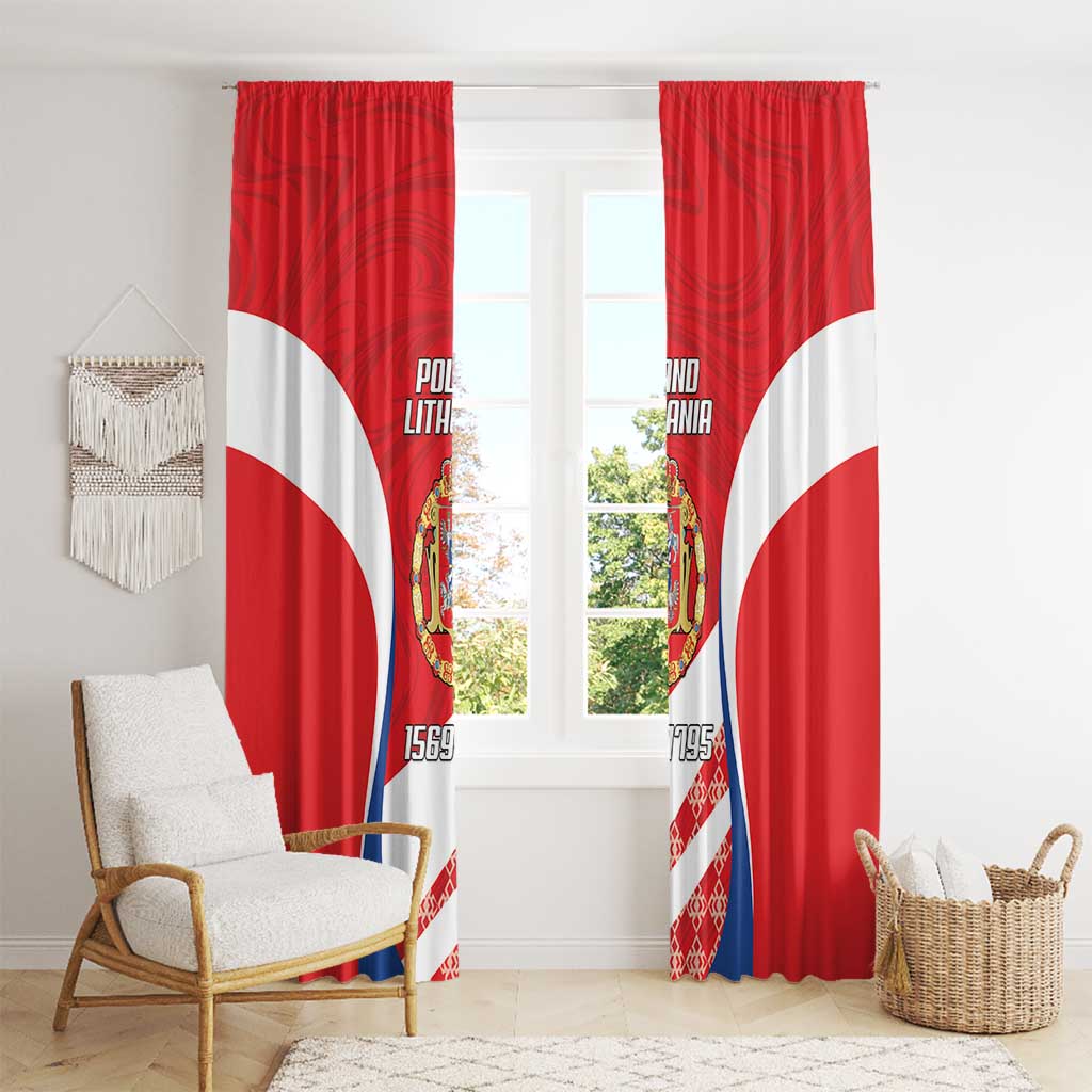 Poland-Lithuania Window Curtain Heraldic Eagle and Vytis Historical