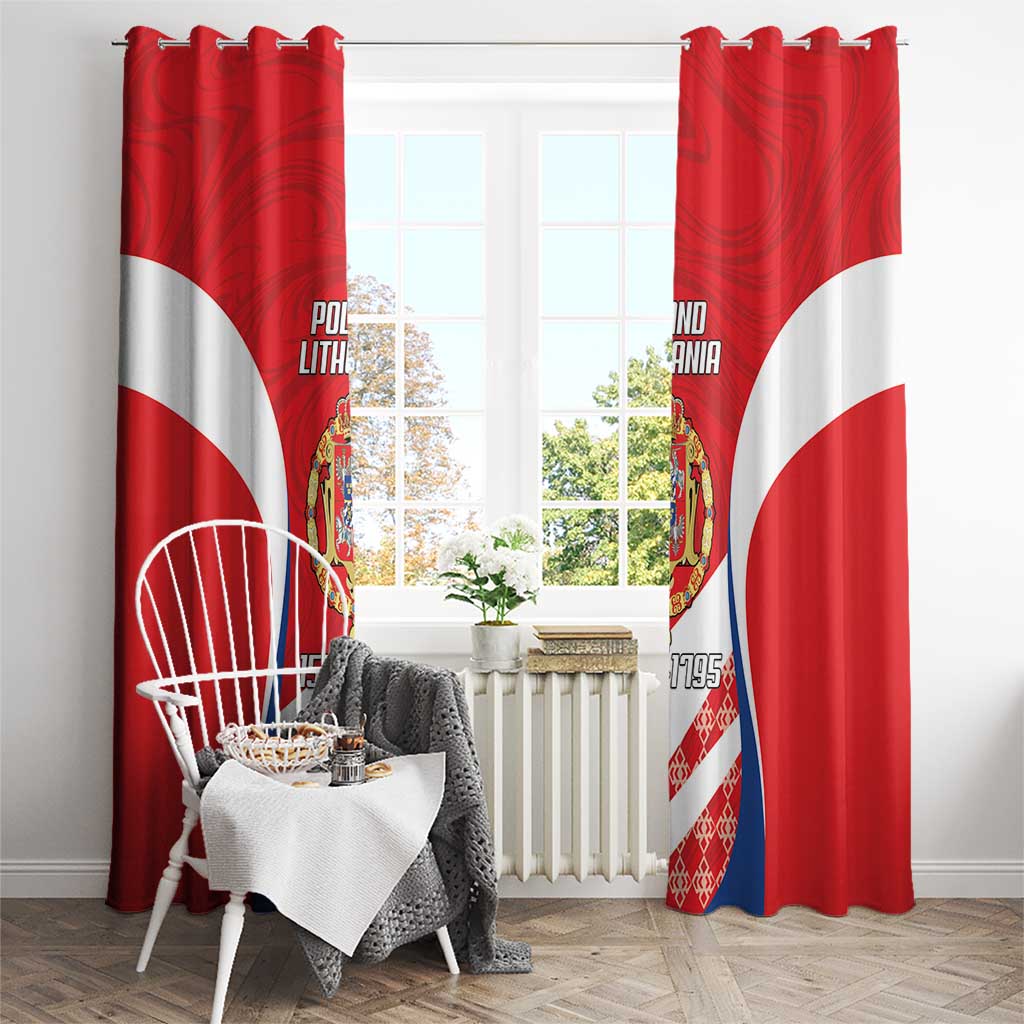 Poland-Lithuania Window Curtain Heraldic Eagle and Vytis Historical