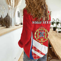 Poland-Lithuania Personalized Women Casual Shirt Heraldic Eagle and Vytis Historical
