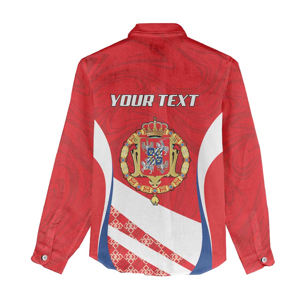 Poland-Lithuania Personalized Women Casual Shirt Heraldic Eagle and Vytis Historical