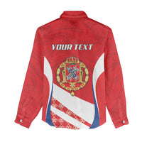 Poland-Lithuania Personalized Women Casual Shirt Heraldic Eagle and Vytis Historical