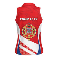 Poland-Lithuania Personalized Women Sleeveless Polo Shirt Heraldic Eagle and Vytis Historical