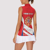 Poland-Lithuania Personalized Women Sleeveless Polo Shirt Heraldic Eagle and Vytis Historical
