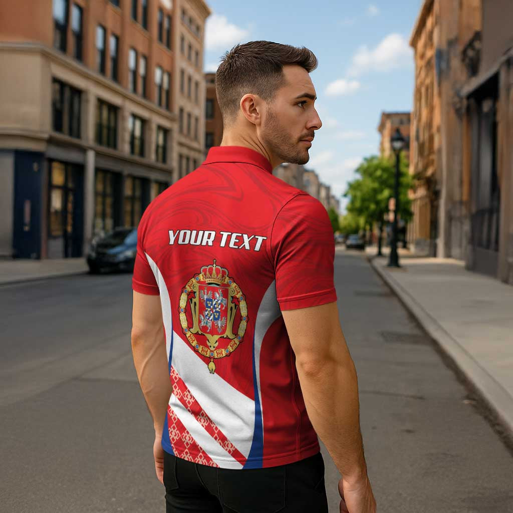 Poland-Lithuania Personalized Zipper Polo Shirt Heraldic Eagle and Vytis Historical
